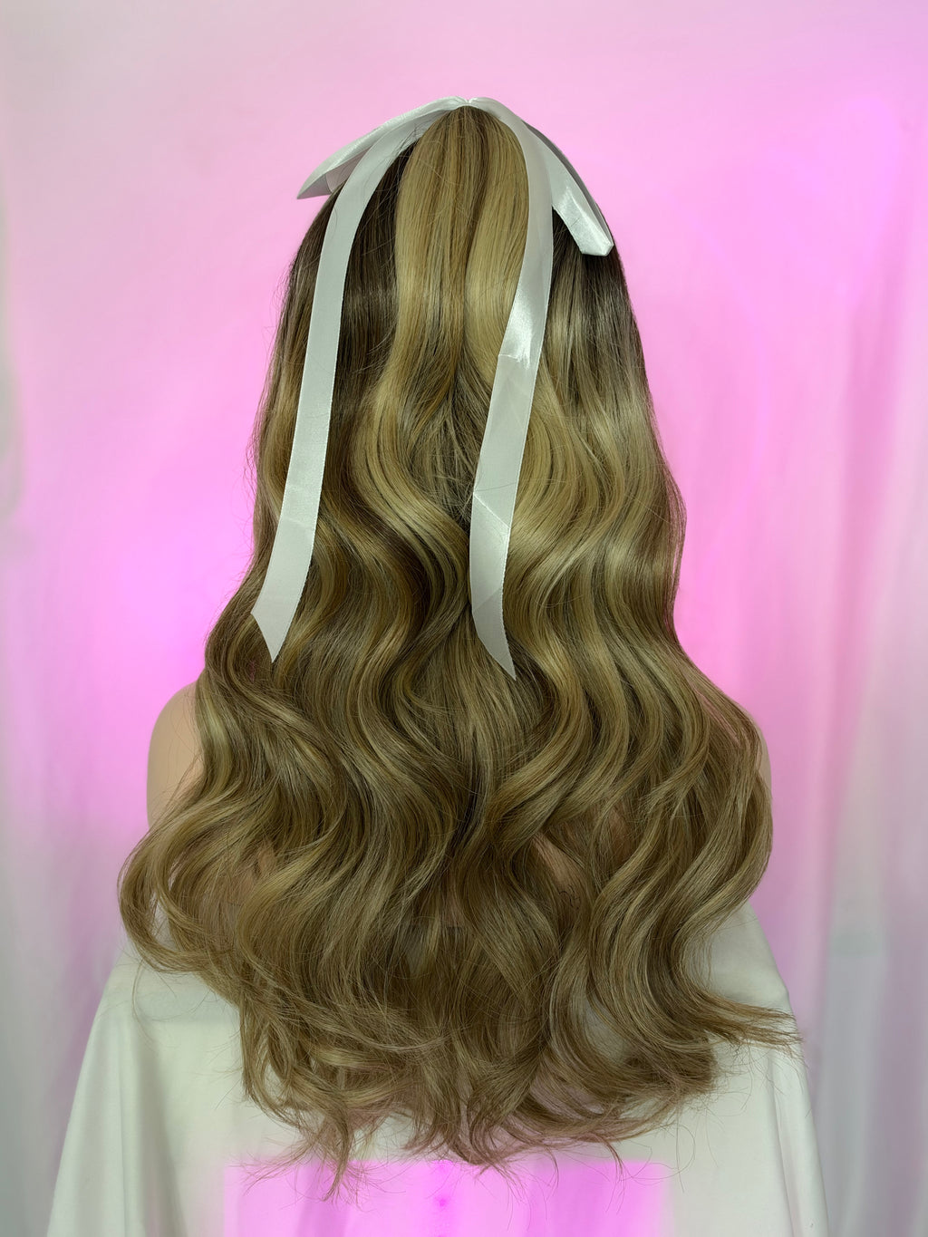 Peluca 155 de Cabello 100% Humano 30 Pulgadas, Honey Raíz Castaña , Lace Frontal, Partidura Libre.