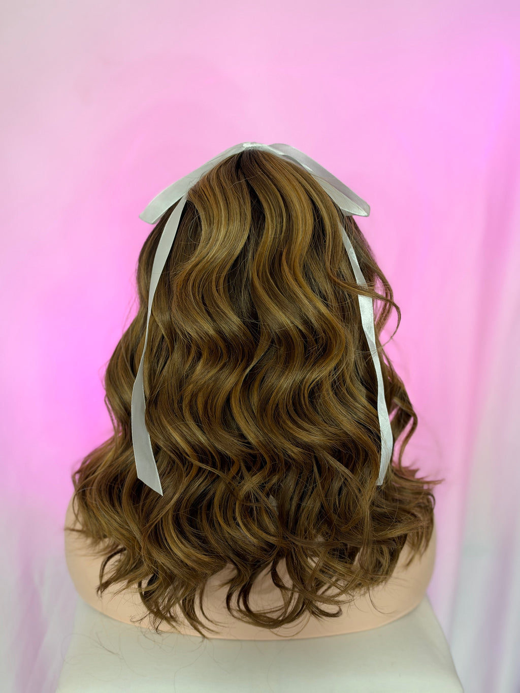 Peluca 160 de Cabello 100% 26 pulgadas Caramelo/Castaño Lace Frontal, Partidura Libre.
