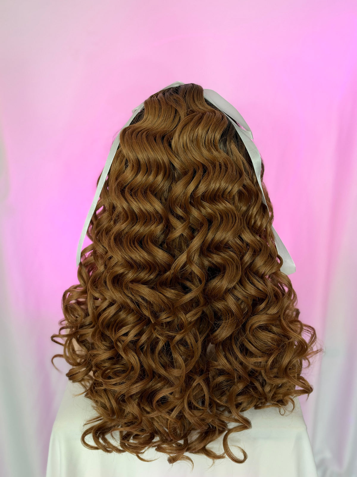 Peluca 165 de Cabello 100% Humano 30 Pulgadas Castaña, Lace frontal, Partidura Libre.