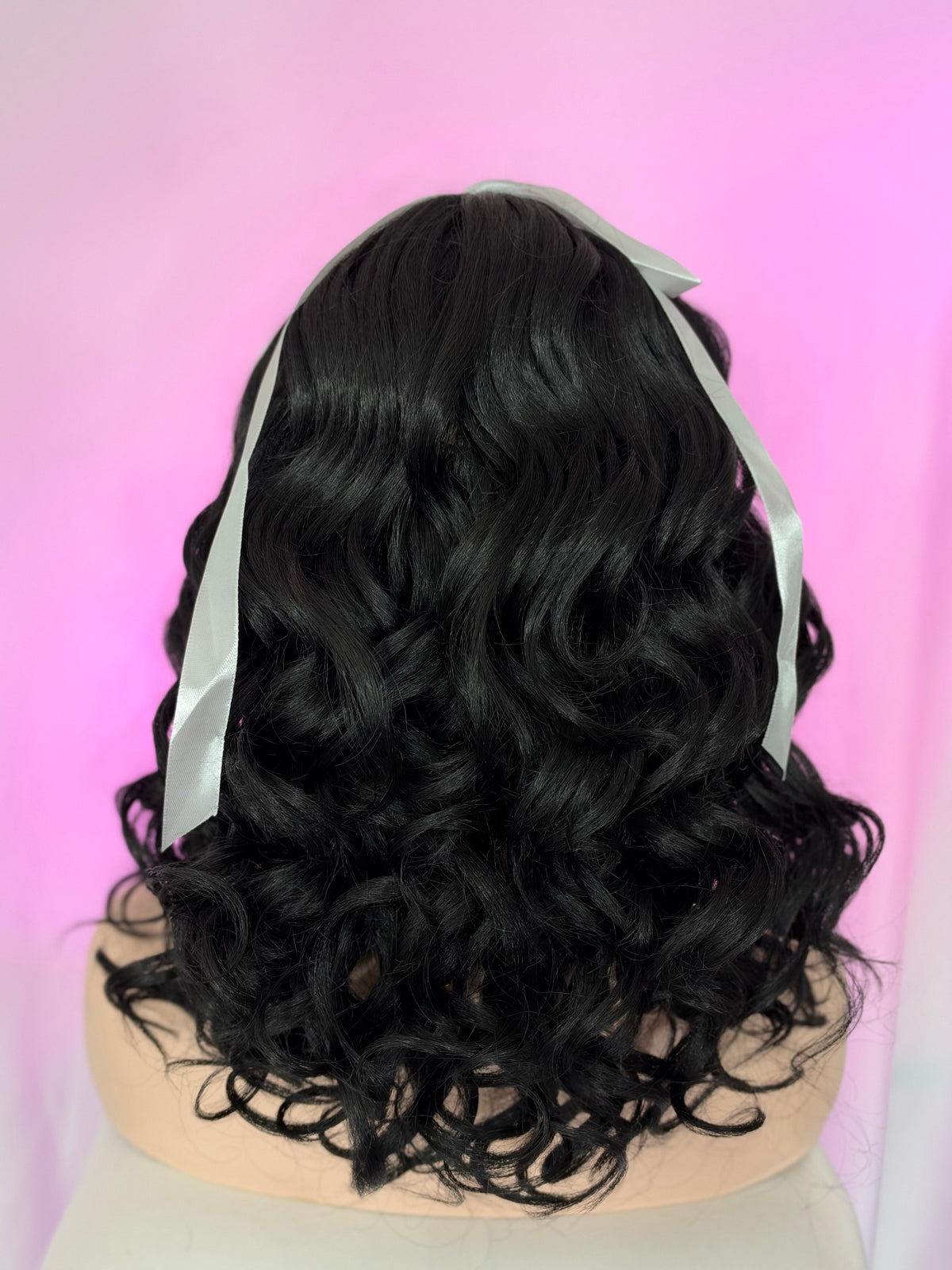 Peluca 167 de Cabello 100% Humano 26 pulgadas Negro Natural, Lace frontal, Partidura Libre.