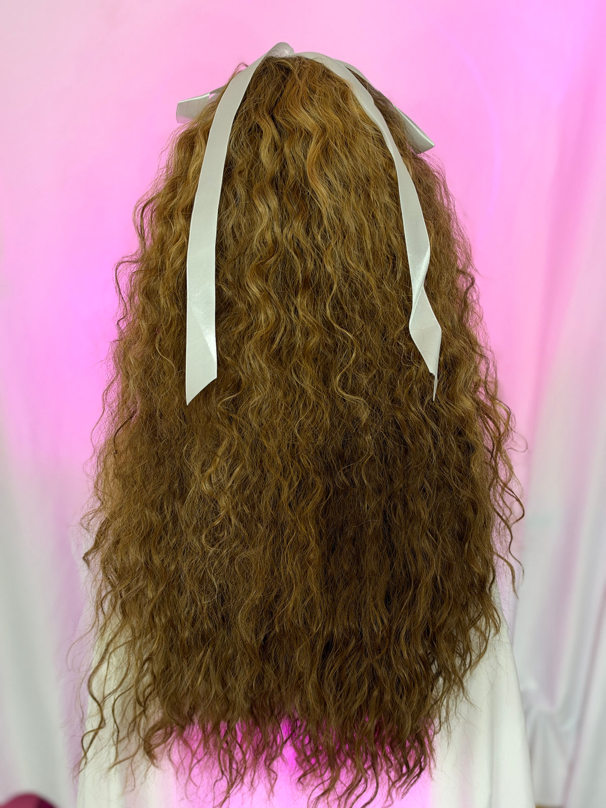 Peluca 171 de Cabello 100% Humano 30 pulgadas Caramelo Raíz Castaña, Lace Frontal, Partidura Libre.