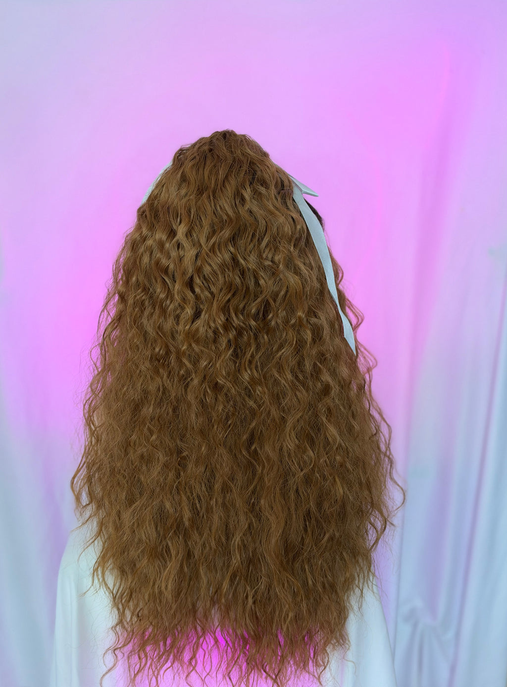 Peluca 174 de Cabello 100% Humano 30 Pulgadas Castaña claro Raíz Negra Natural, Partidura Libre, Lace frontal.