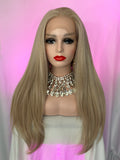 Peluca 178 de Fibra 100% Premium, Perla, Partidura Libre, Lace frontal.