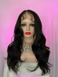 Peluca 184 de cabello Semi ~ Natural 32 Pulgadas, Lace 360, Partidura Libre