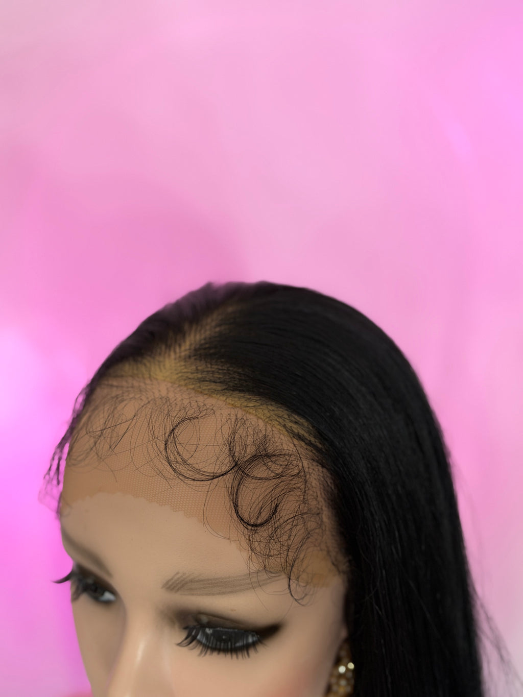 Peluca 185 de Cabello Semi ~ Natural de 34 Pulgadas, Lace 360, Partidura Libre.