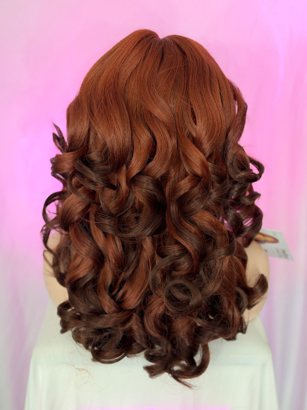 Peluca 191 de Cabello Semi ~ Natural 26 Pulgadas, Ginger, Lace Frontal.