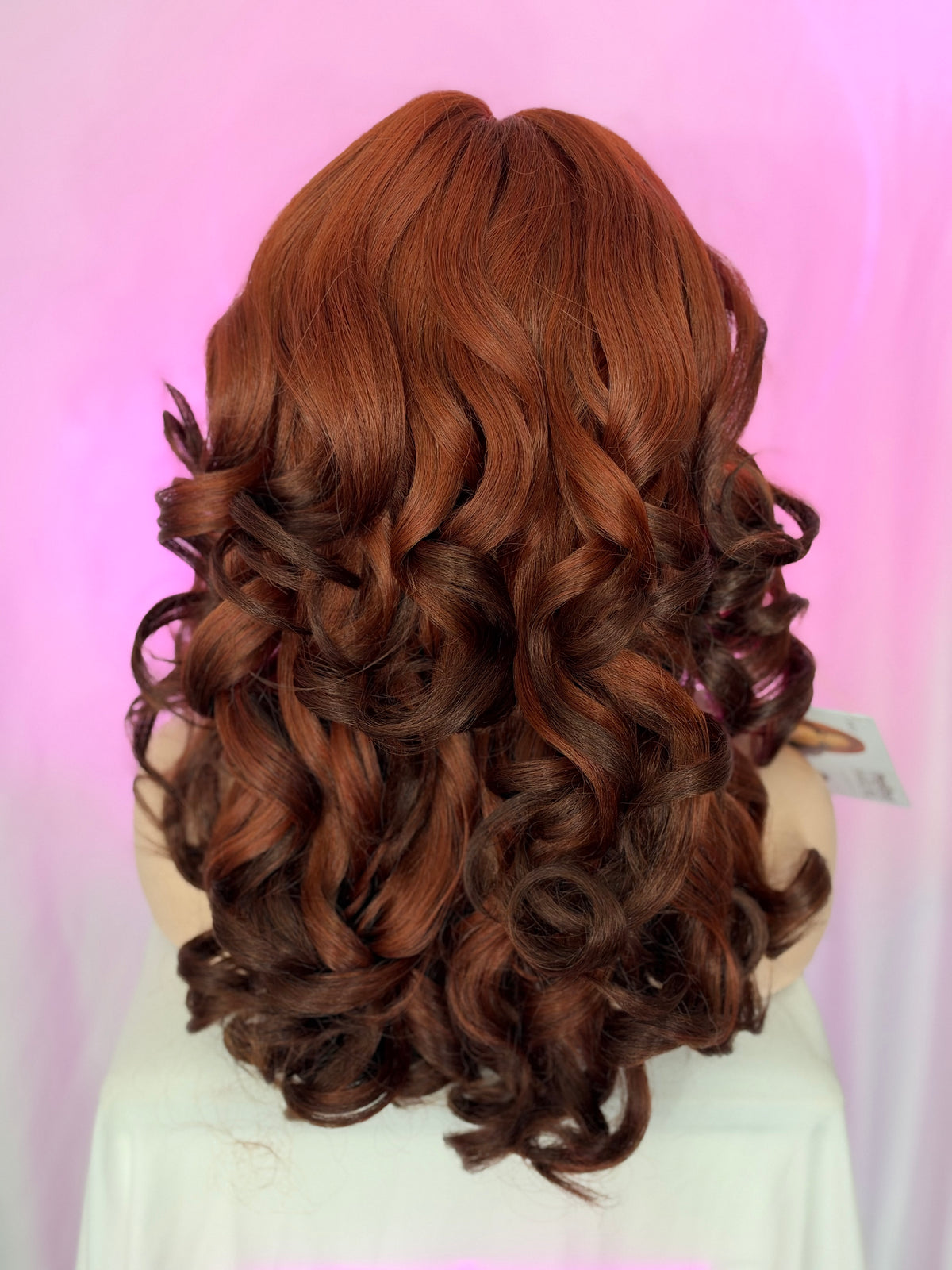 Peluca 191 de Cabello Semi ~ Natural 26 Pulgadas, Ginger, Lace Frontal.