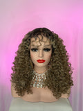 Peluca 227 de Cabello 100% Fibra Premium 30 Pulgadas Balayage Ash Blonde, Lace Frontal.