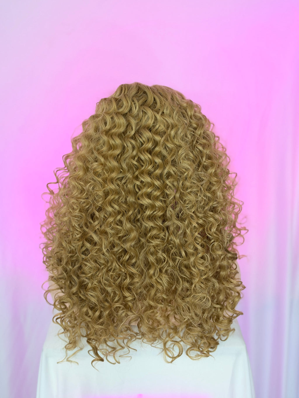 Peluca 228 de Cabello Fibra 100% Premium 30 Pulgadas, Light Golden Blonde, Lace Frontal