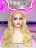 Peluca Natural 100% Pelo Humano-Rubio