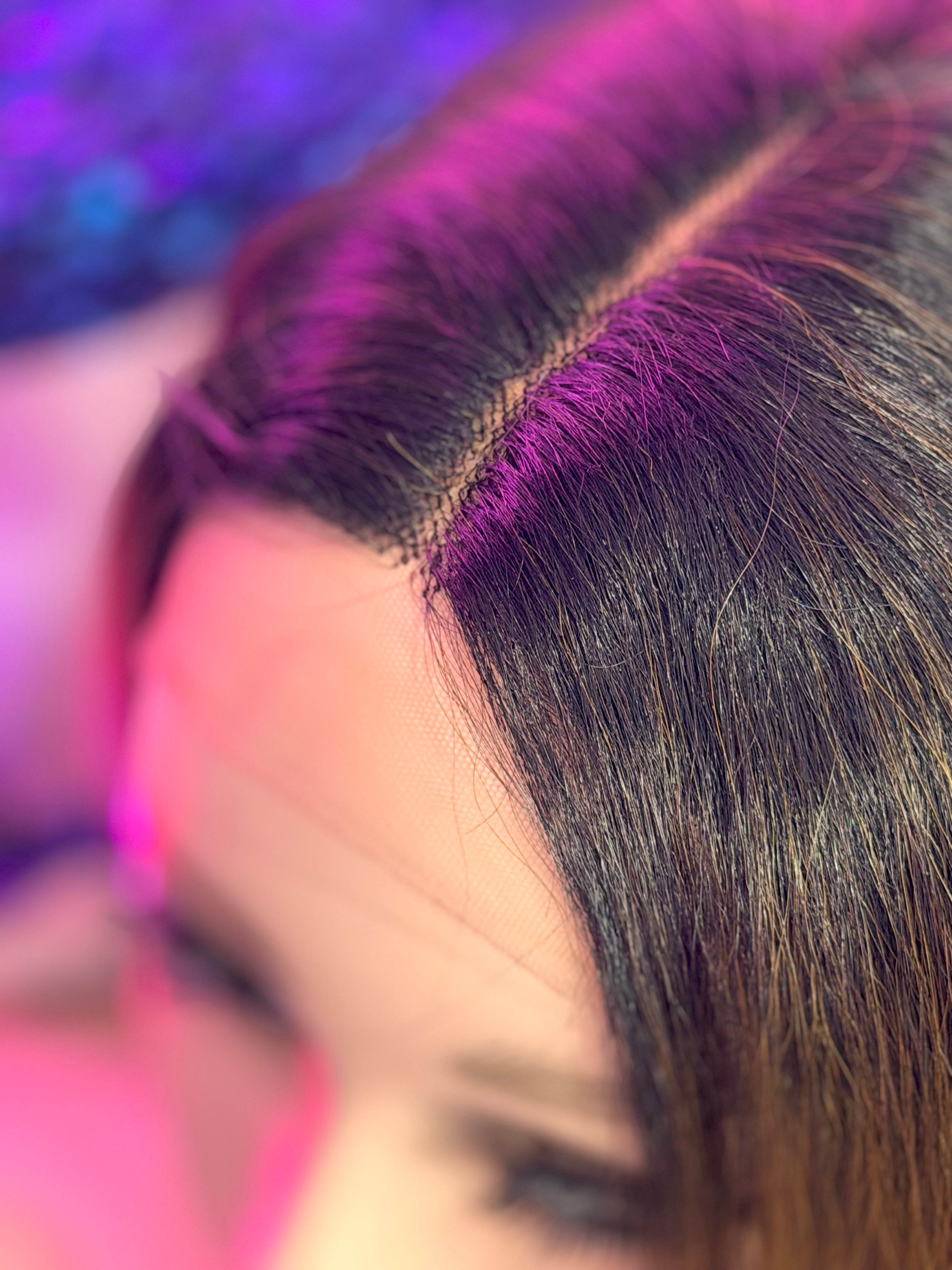 Peluca Natural 100% Cabello Humano- Castana/Raiz Negra