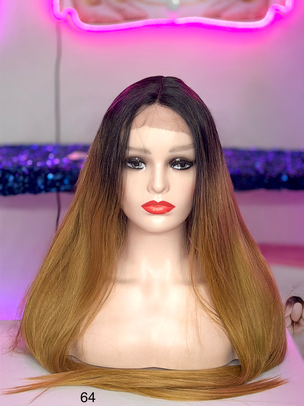 Peluca Natural 100% Cabello Humano- Castaño