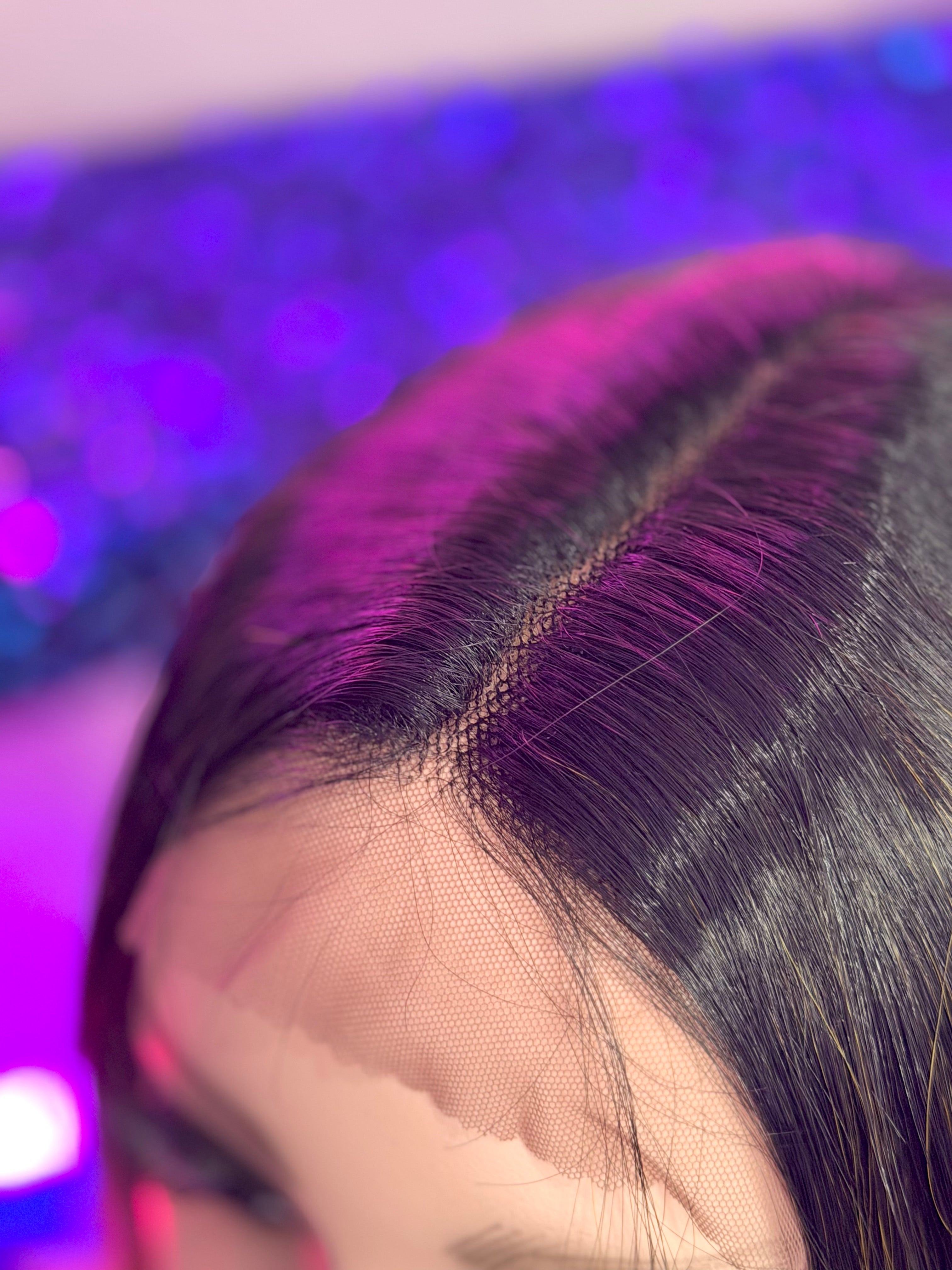 Peluca Natural 100% Cabello Humano- Castaño
