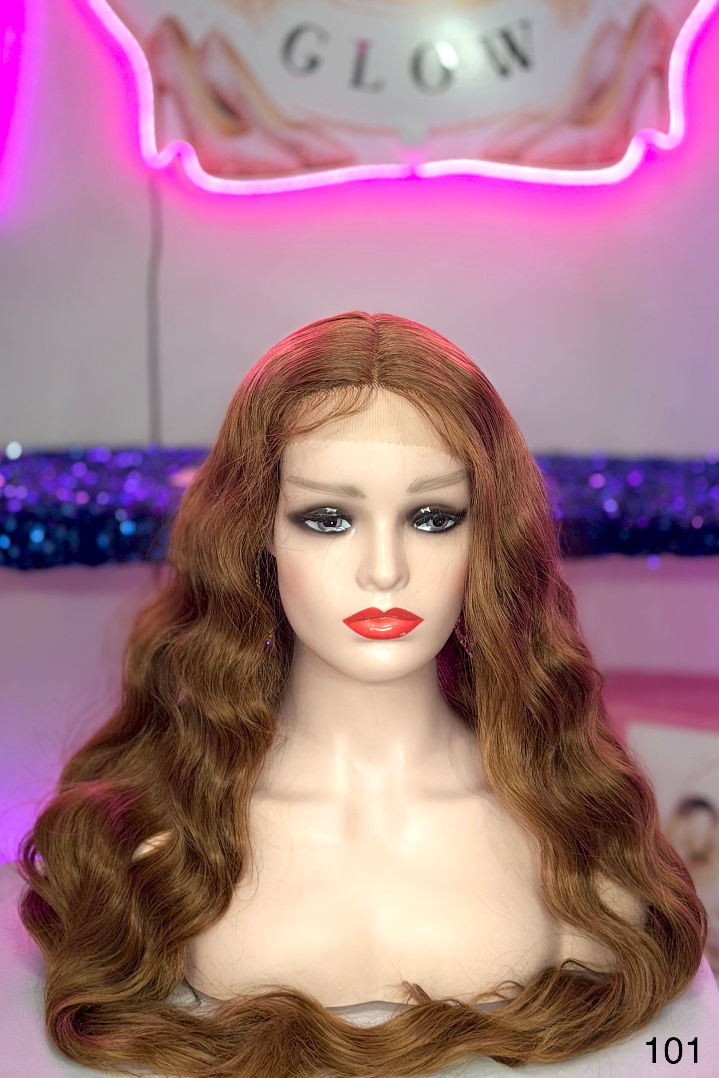Peluca Natural 100% Cabello Humano-Rubio/Dorado