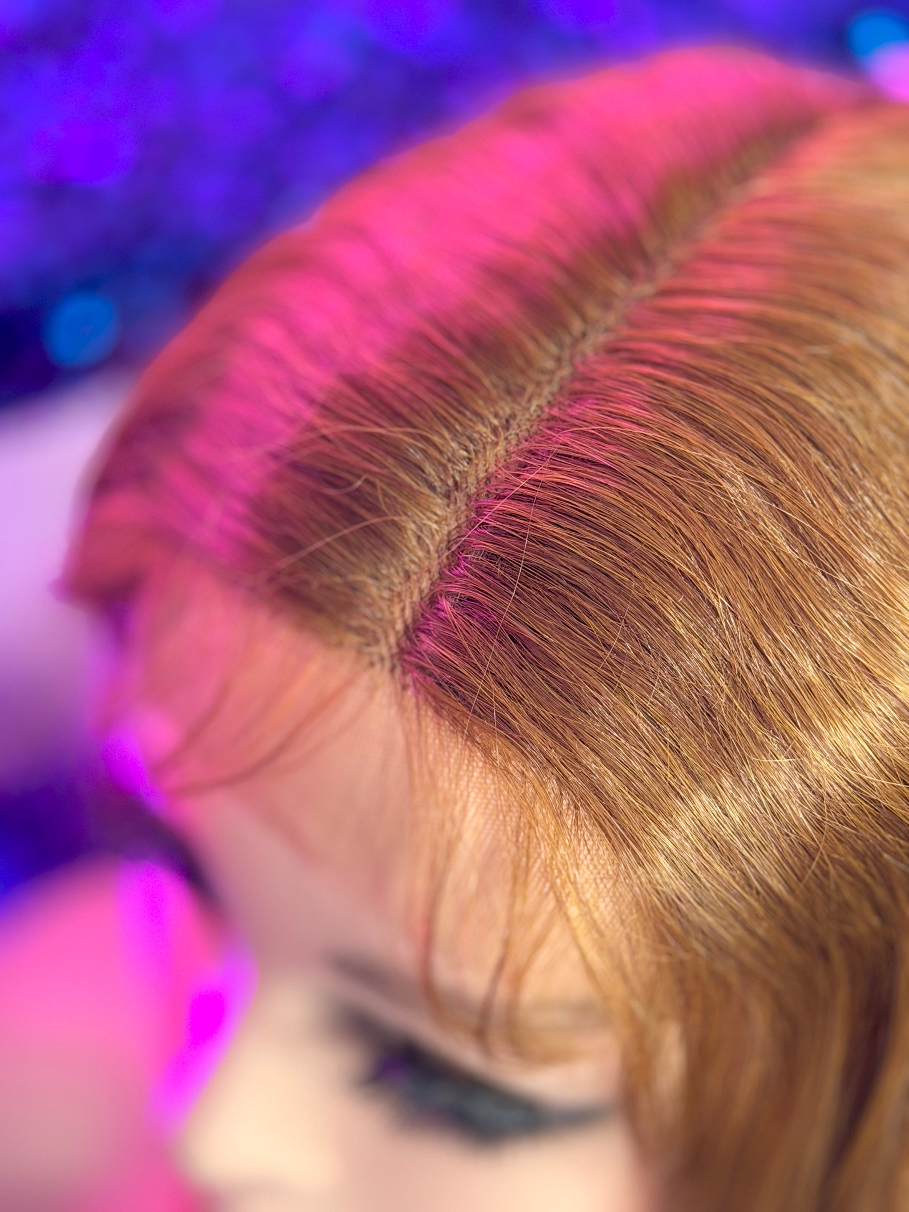 Peluca Natural 100% Cabello Humano-Rubio/Dorado