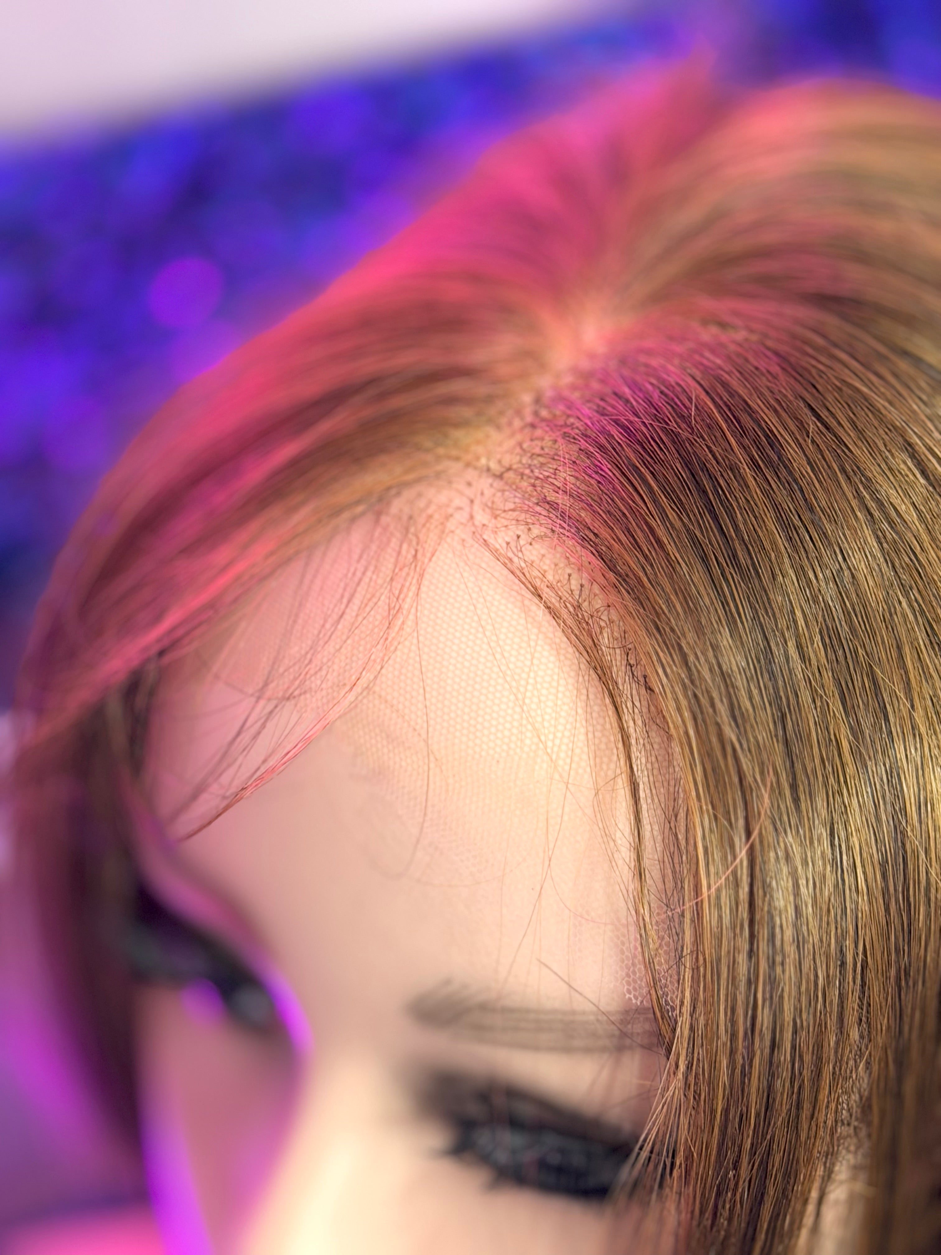 Peluca Natural 100% Cabello Humano- Castana