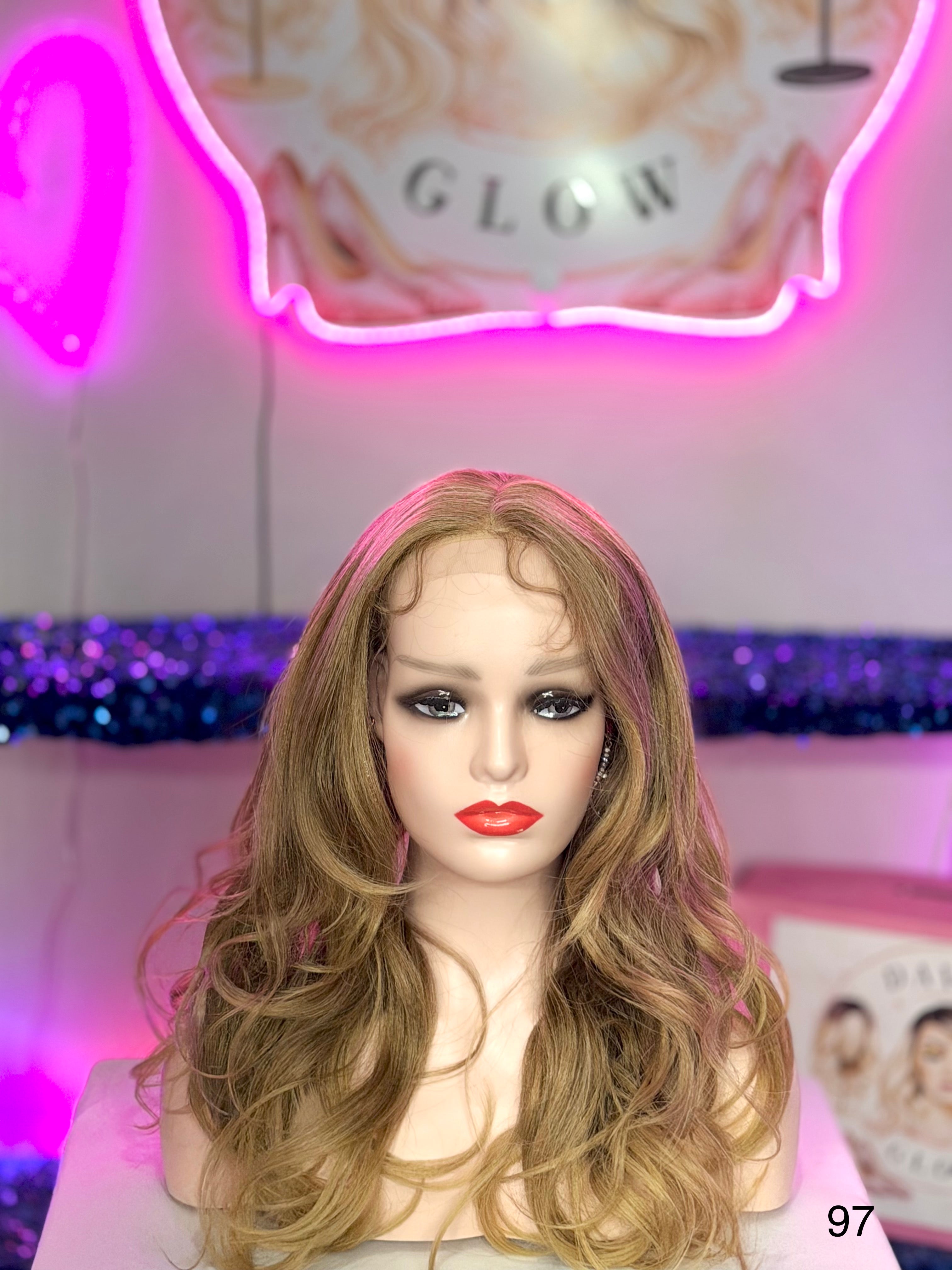 Peluca Natural 100% Cabello Humano- Rubio