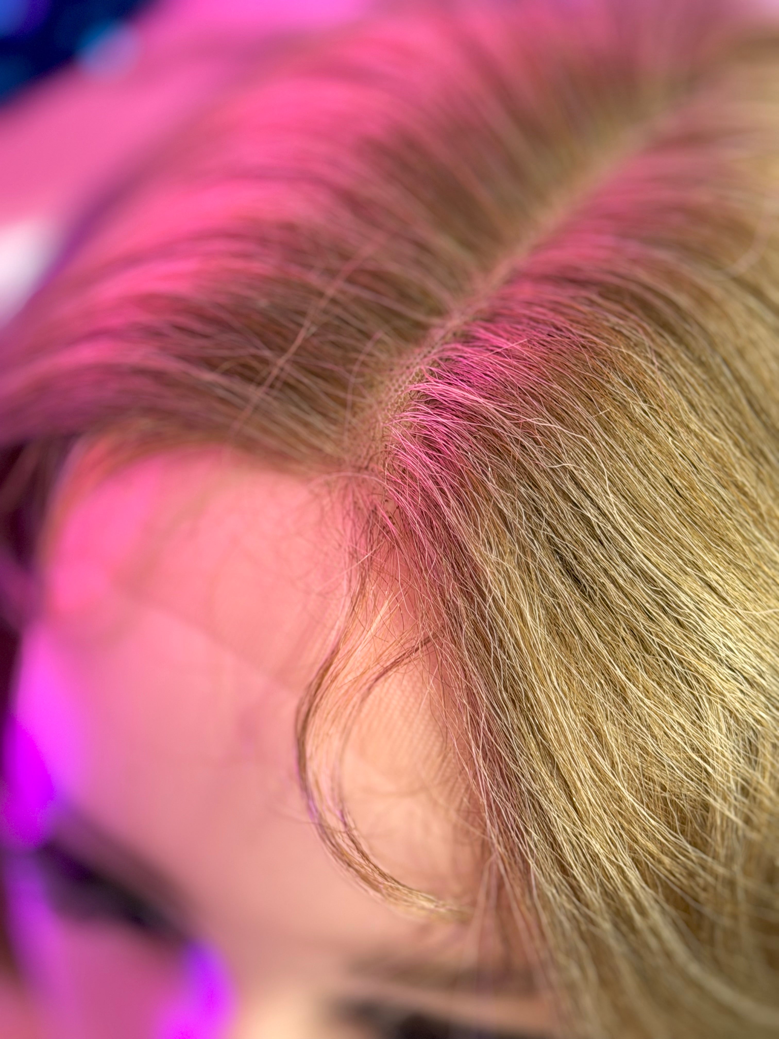 Peluca Natural 100% Cabello Humano- Rubio