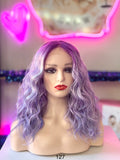 Peluca 100% Sintetica Fibra Premium-Morado