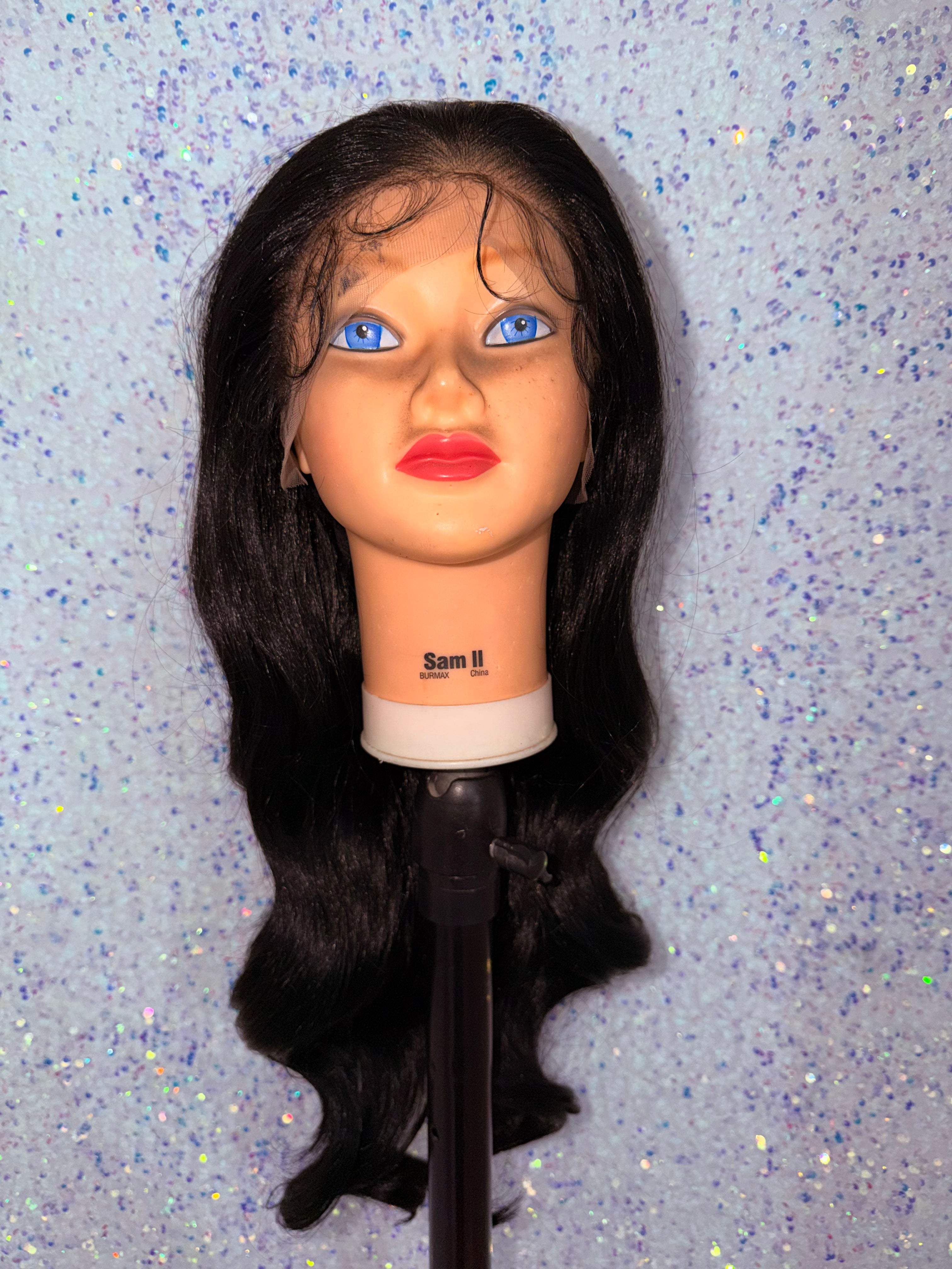 Peluca Cabello Natural-Negro