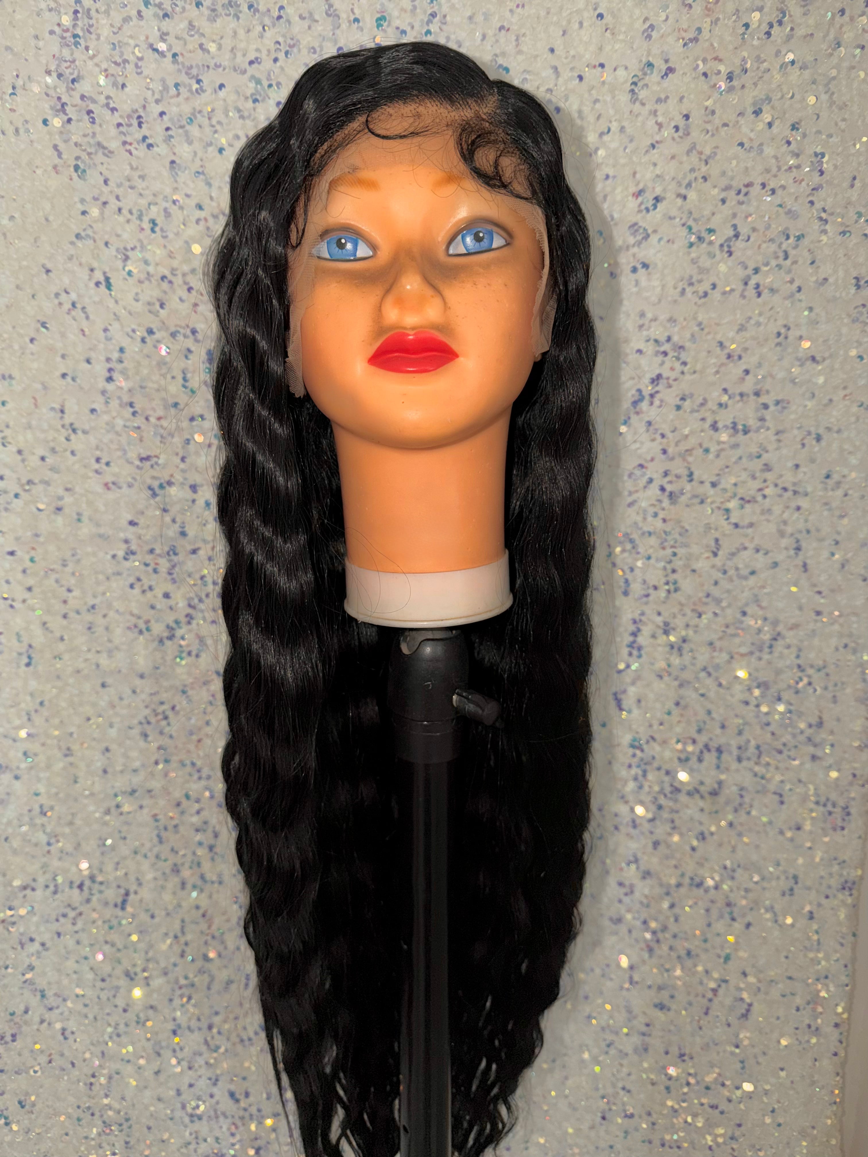 Peluca Cabello Natural-Negro