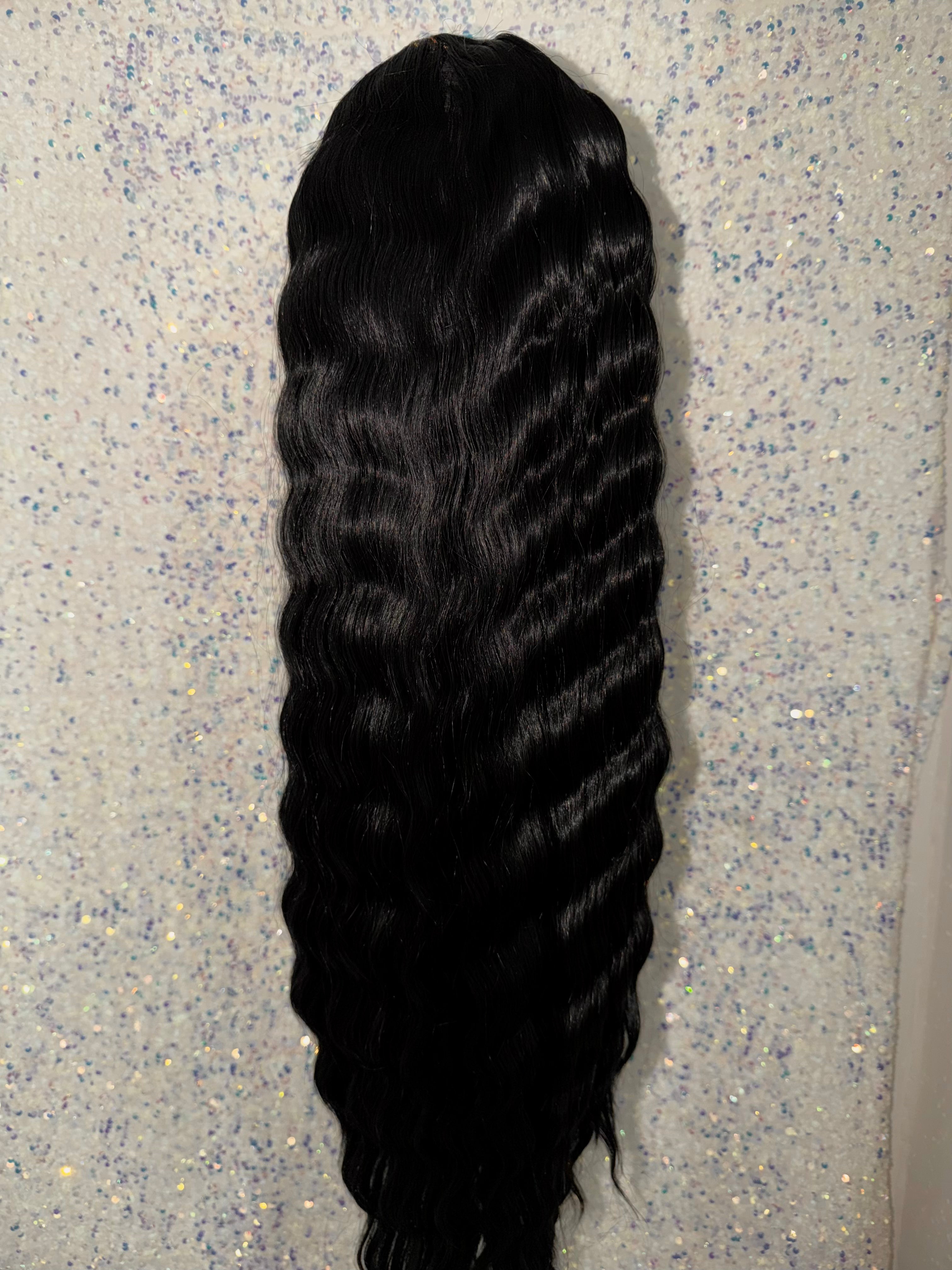 Peluca Cabello Natural-Negro