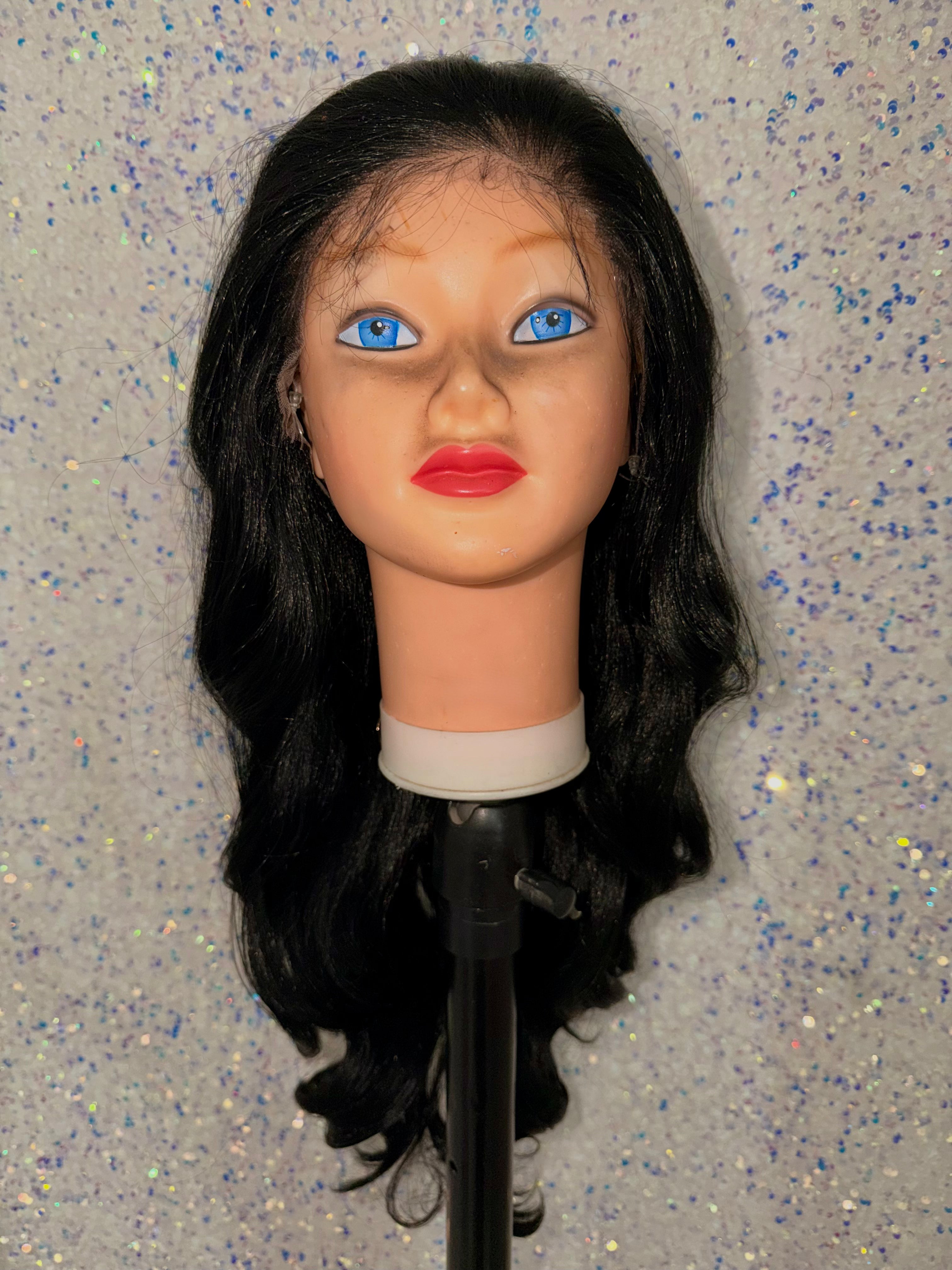 Peluca Cabello Natural-Negro