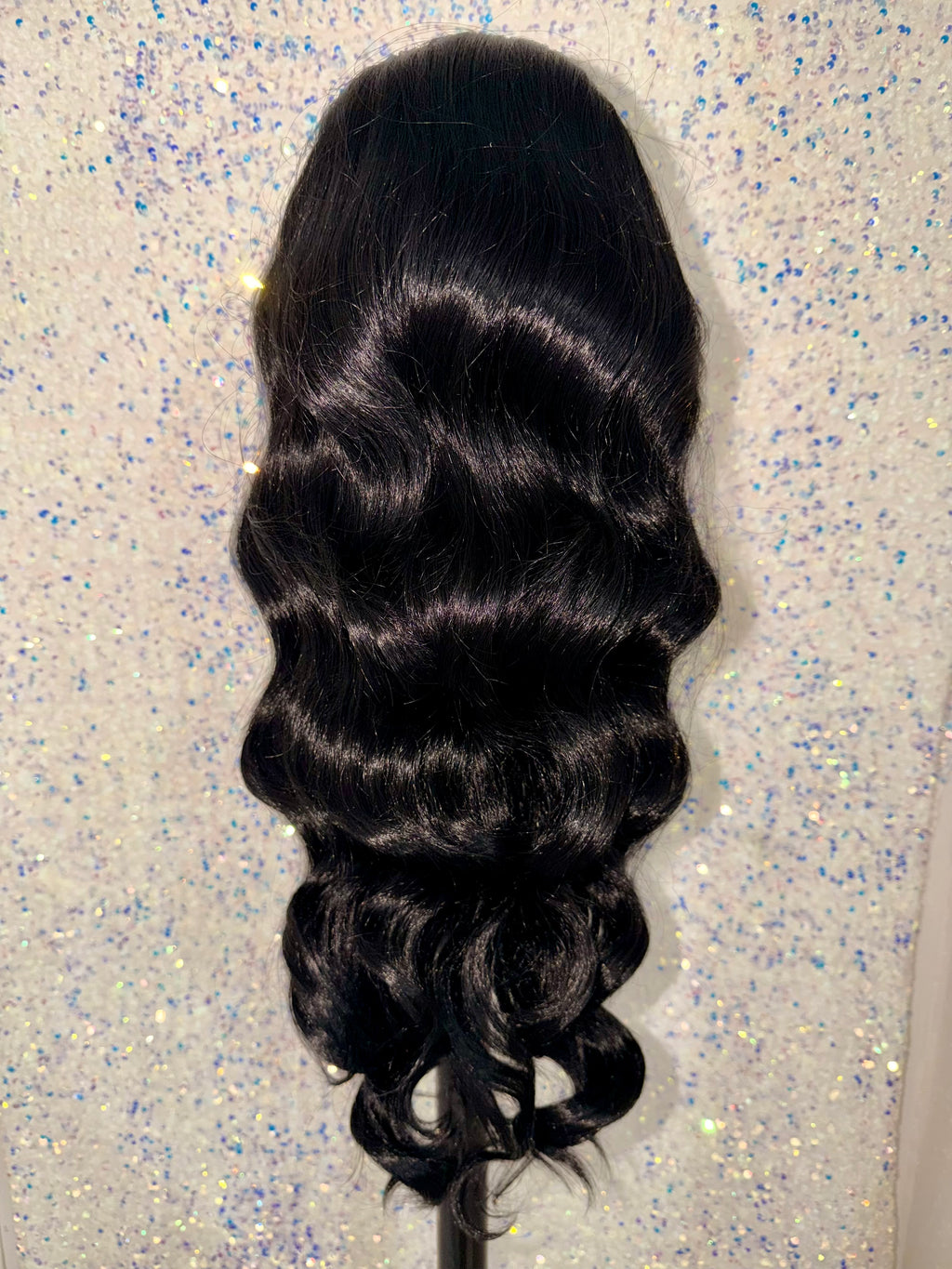 Peluca Cabello Natural-Negro