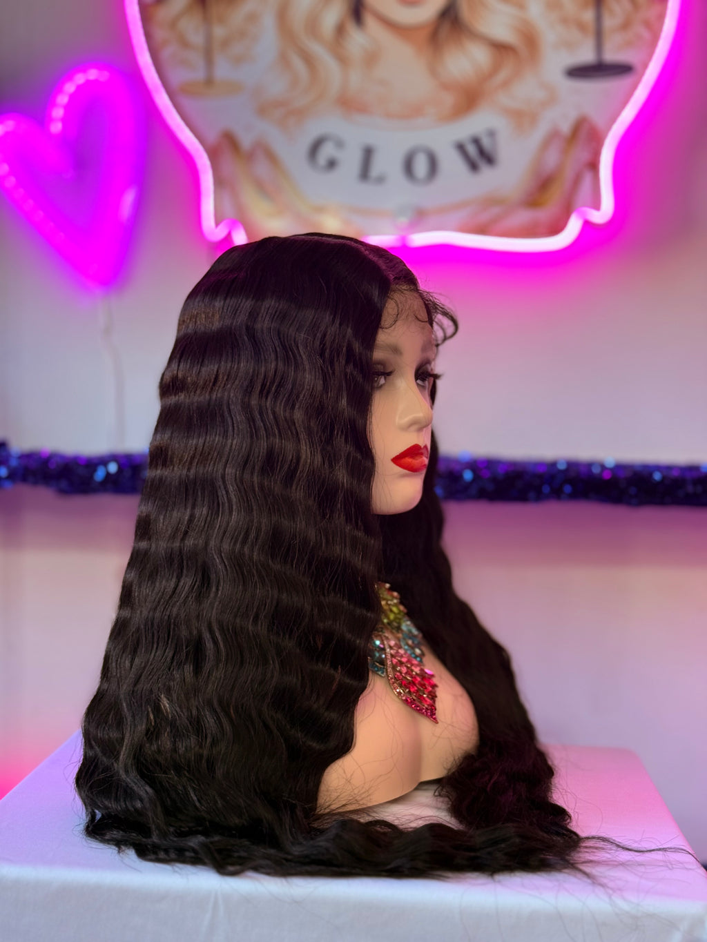 Peluca Cabello Natural-Negro