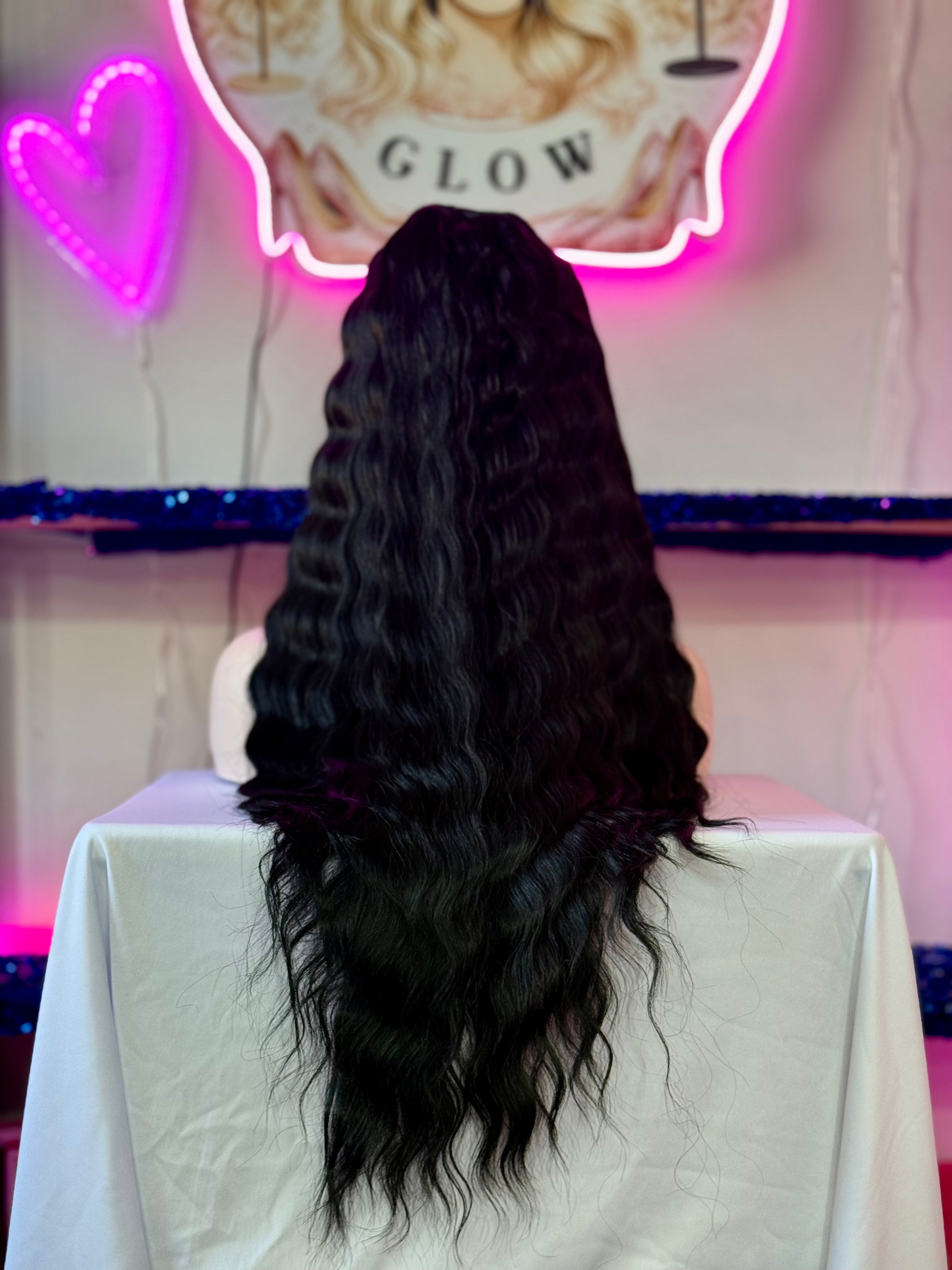 Peluca Cabello Natural-Negro