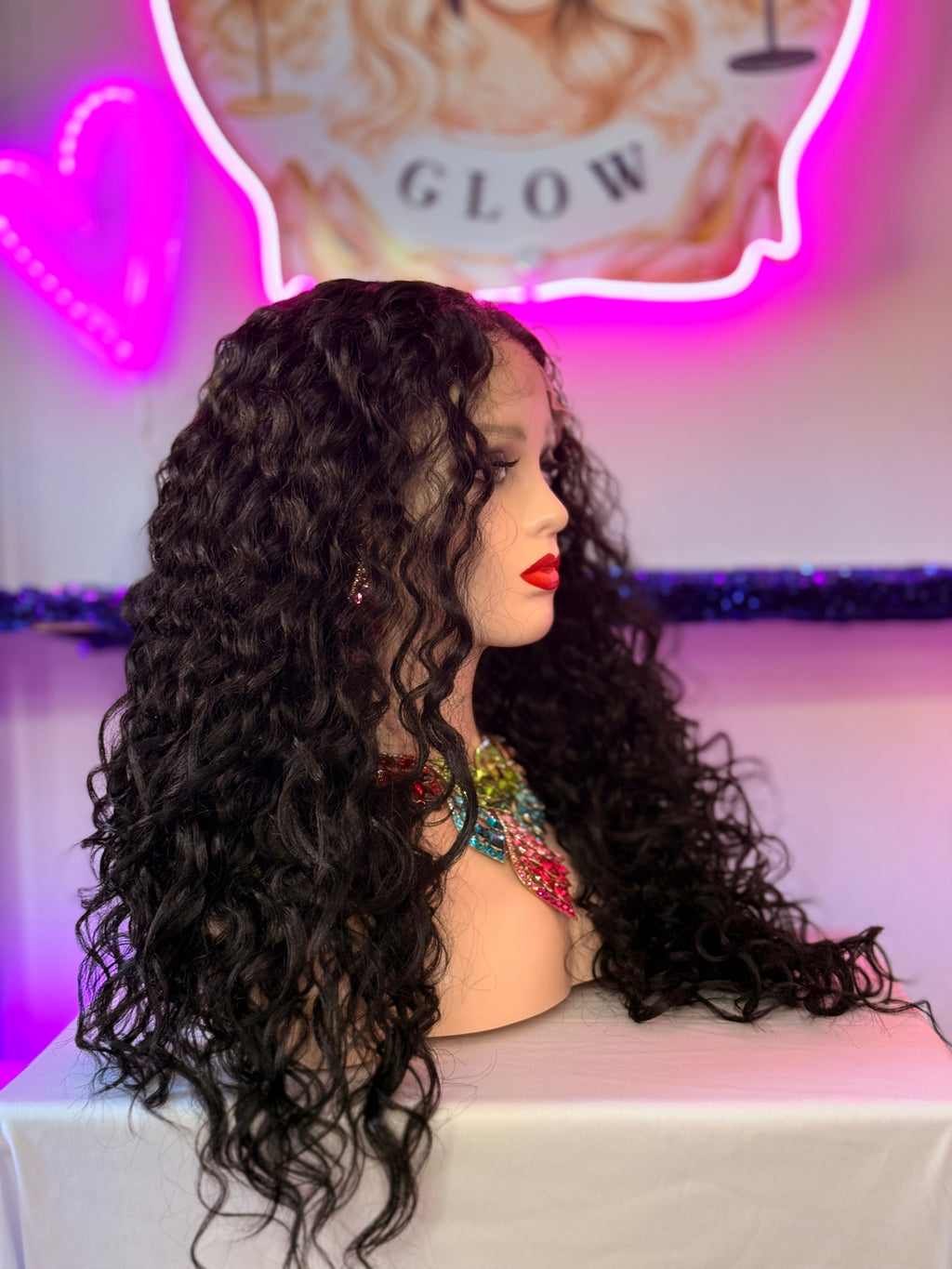 Peluca Cabello-Natural Negro