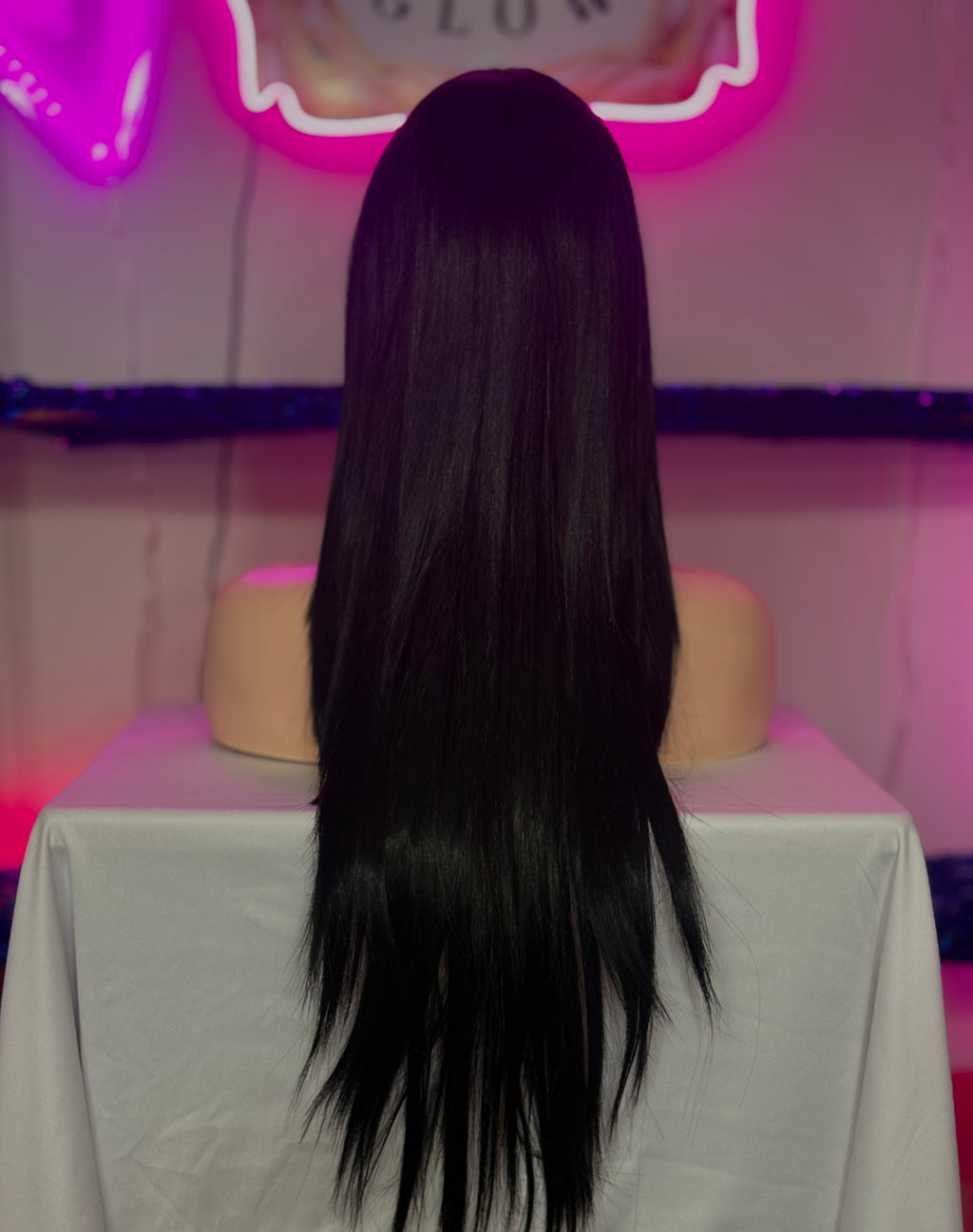 Peluca Cabello-Natural Negro