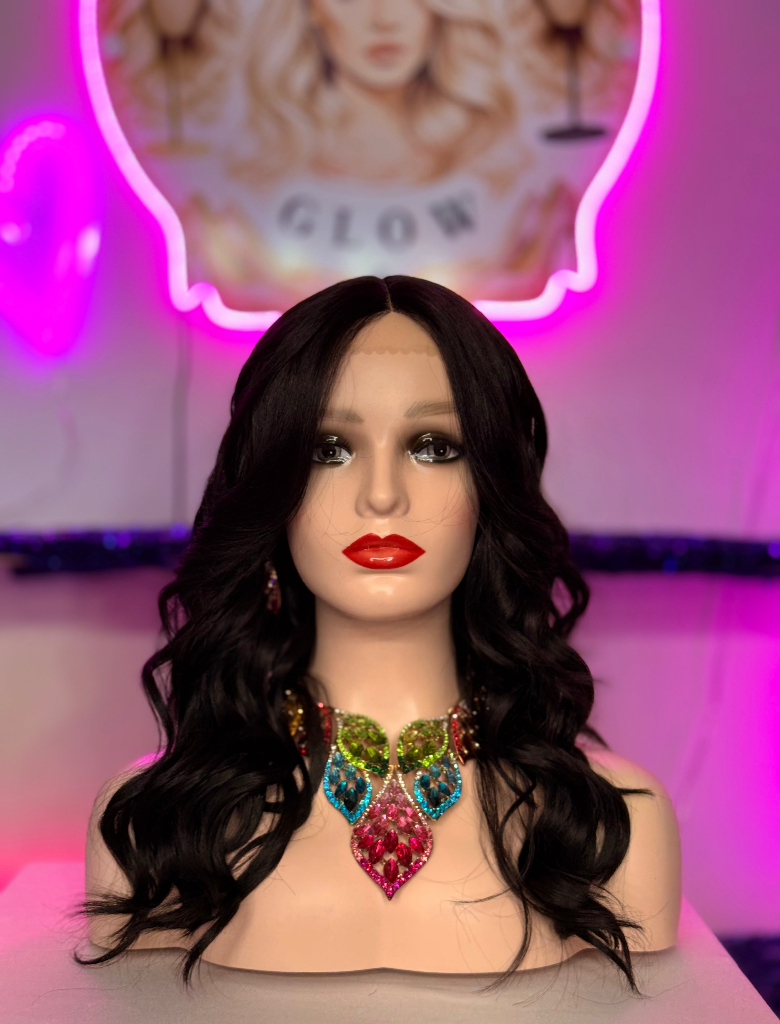 Peluca Cabello Semi~Natural-Negro