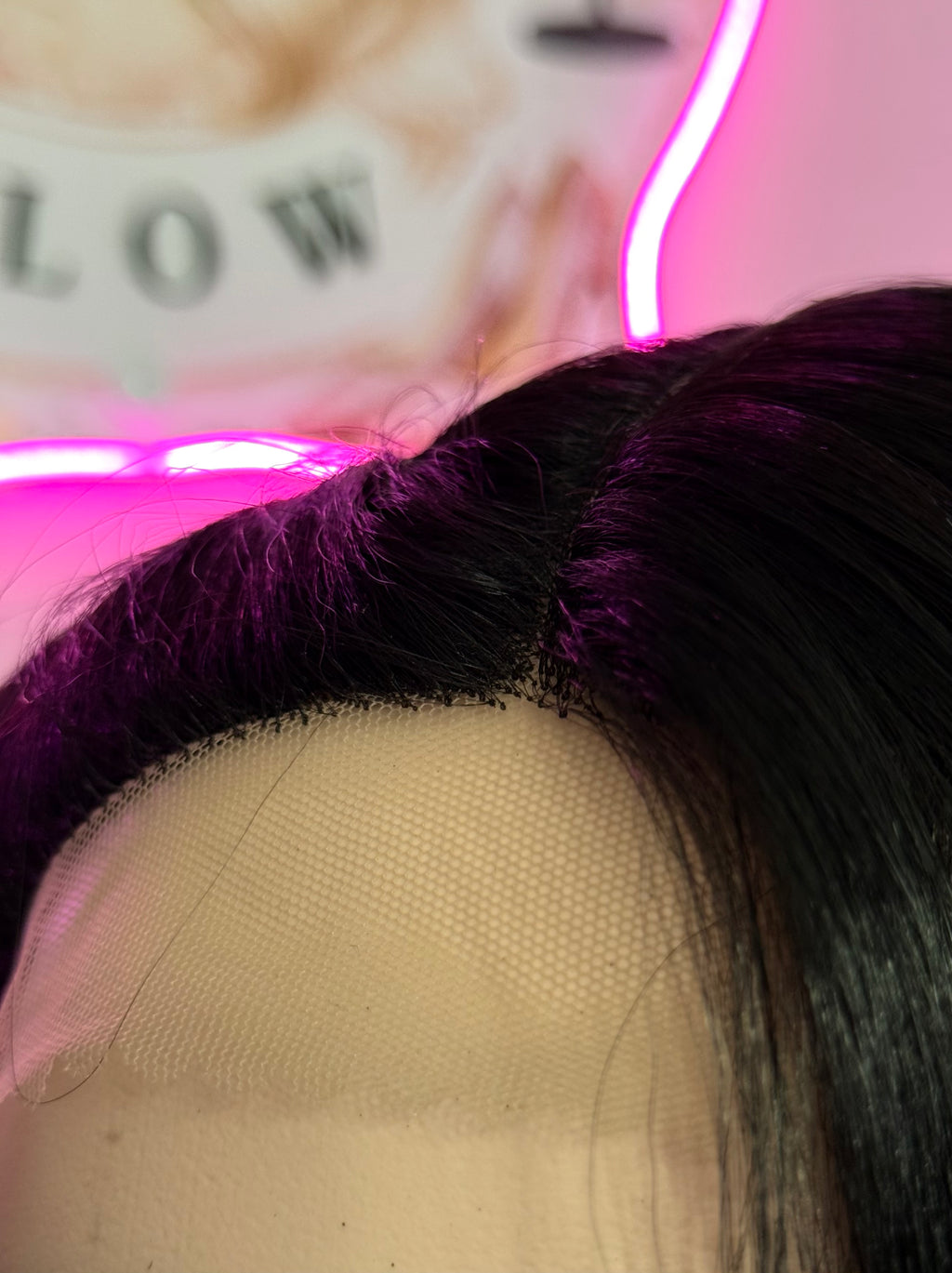 Peluca Cabello Semi~Natural-Negro