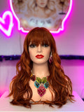 Peluca Cabello Sintetico-Ginger