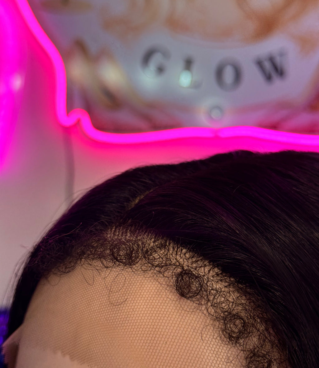 Peluca Cabello Sintetico Fibra Premium-Negro.
