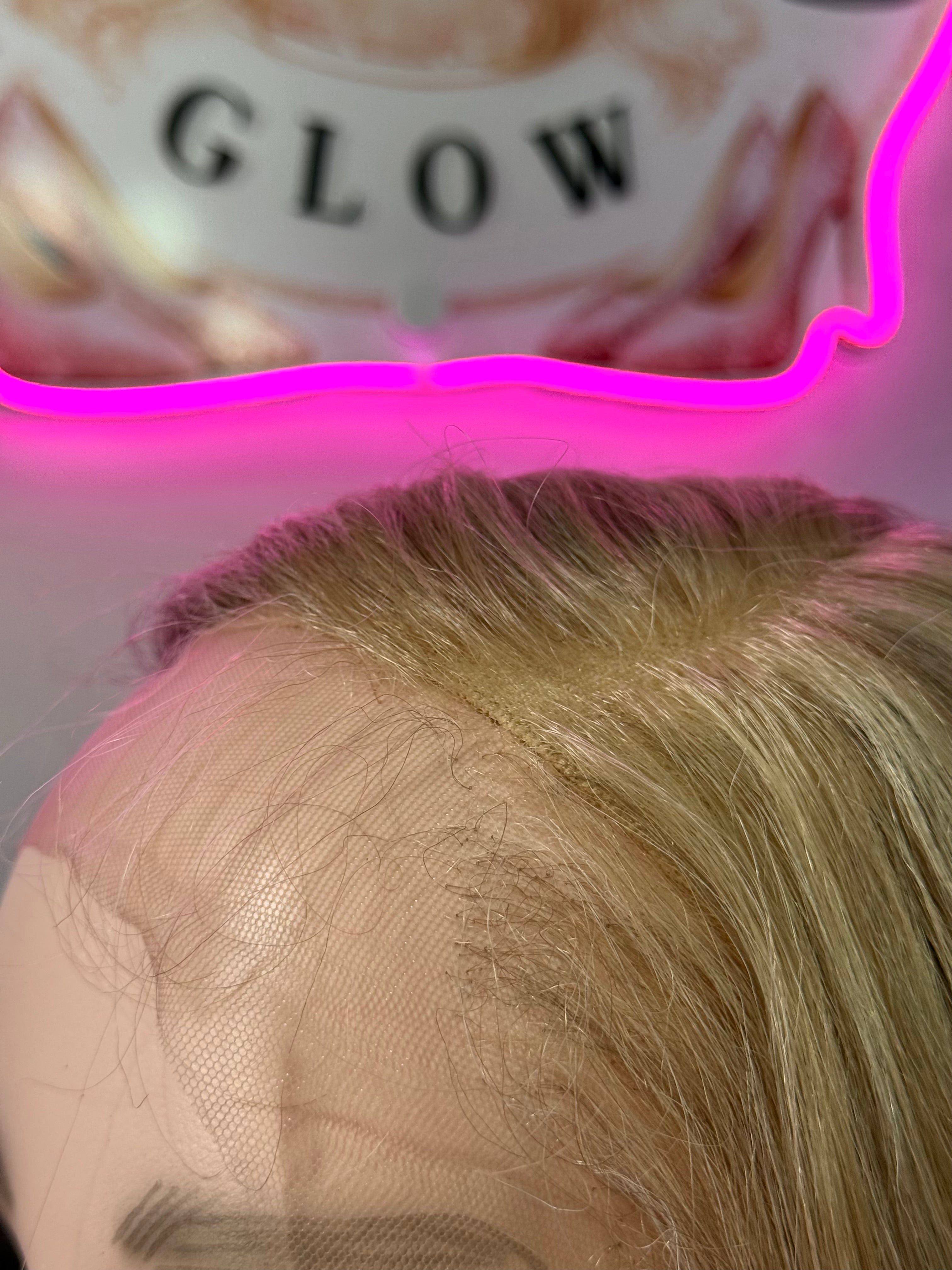 Peluca Natural 100% Cabello Humano- Rubio/Cenizo