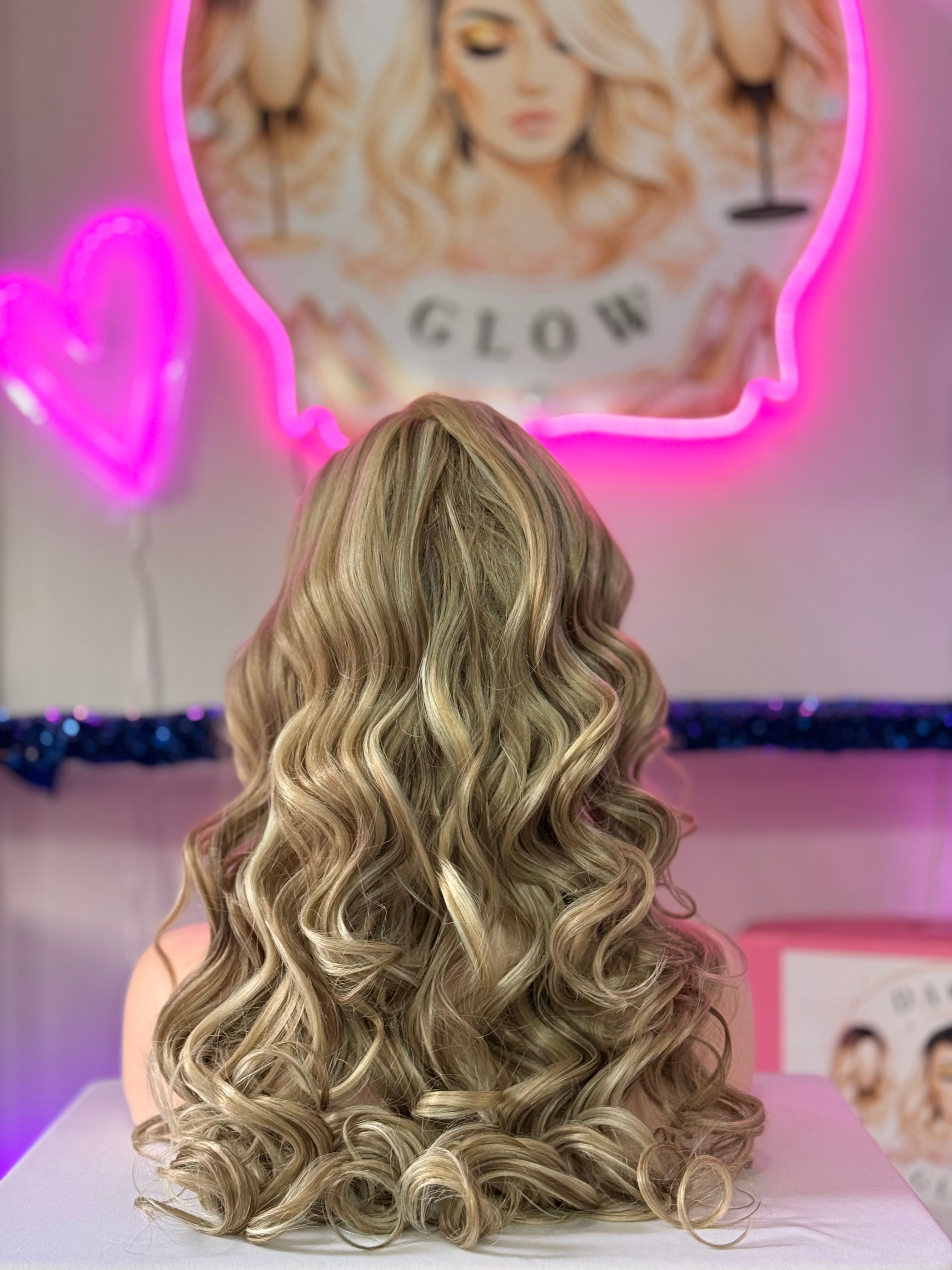 Peluca Natural 100% Cabello Humano-Rubio