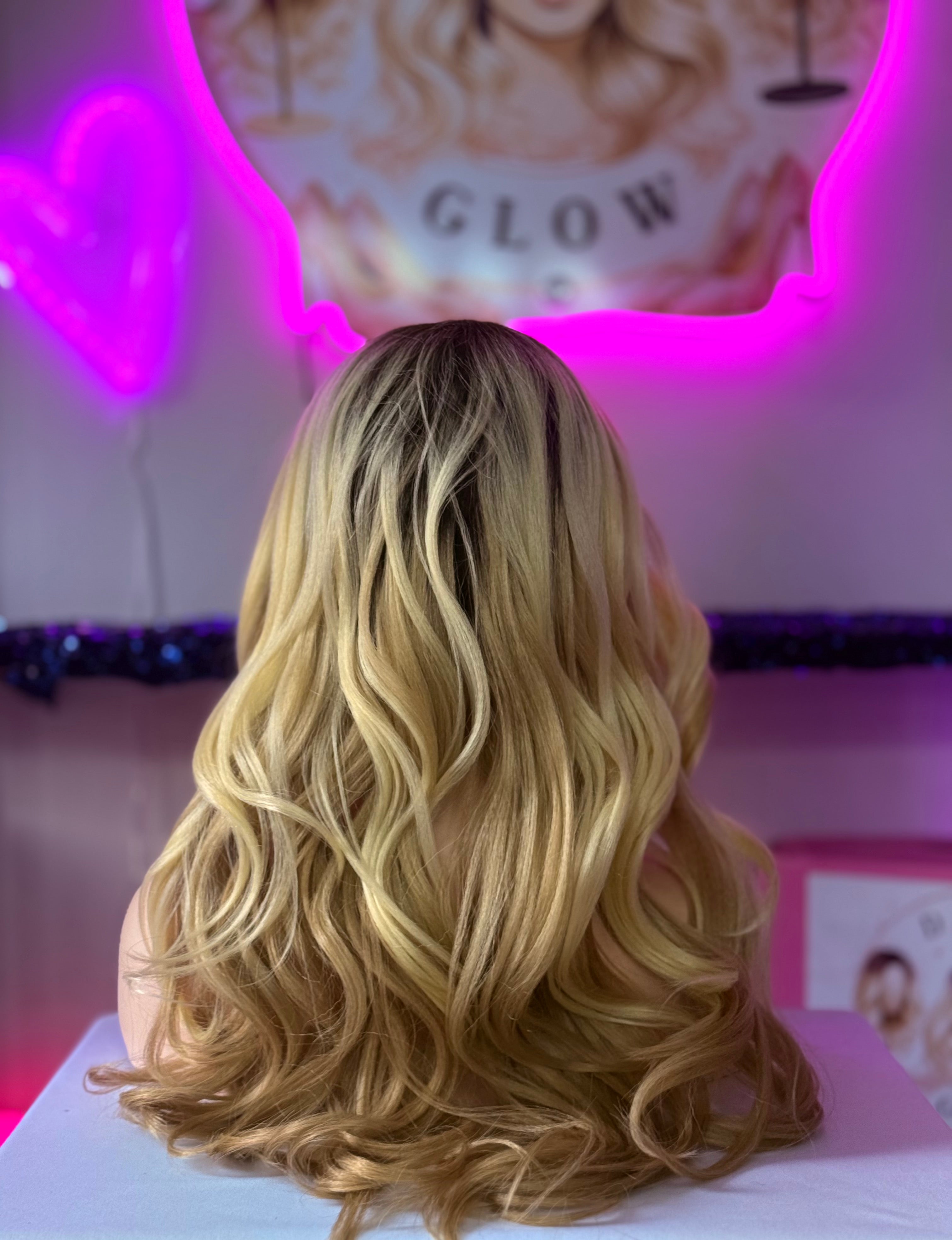 Peluca Natural 100% Cabello Humano/ Rubio