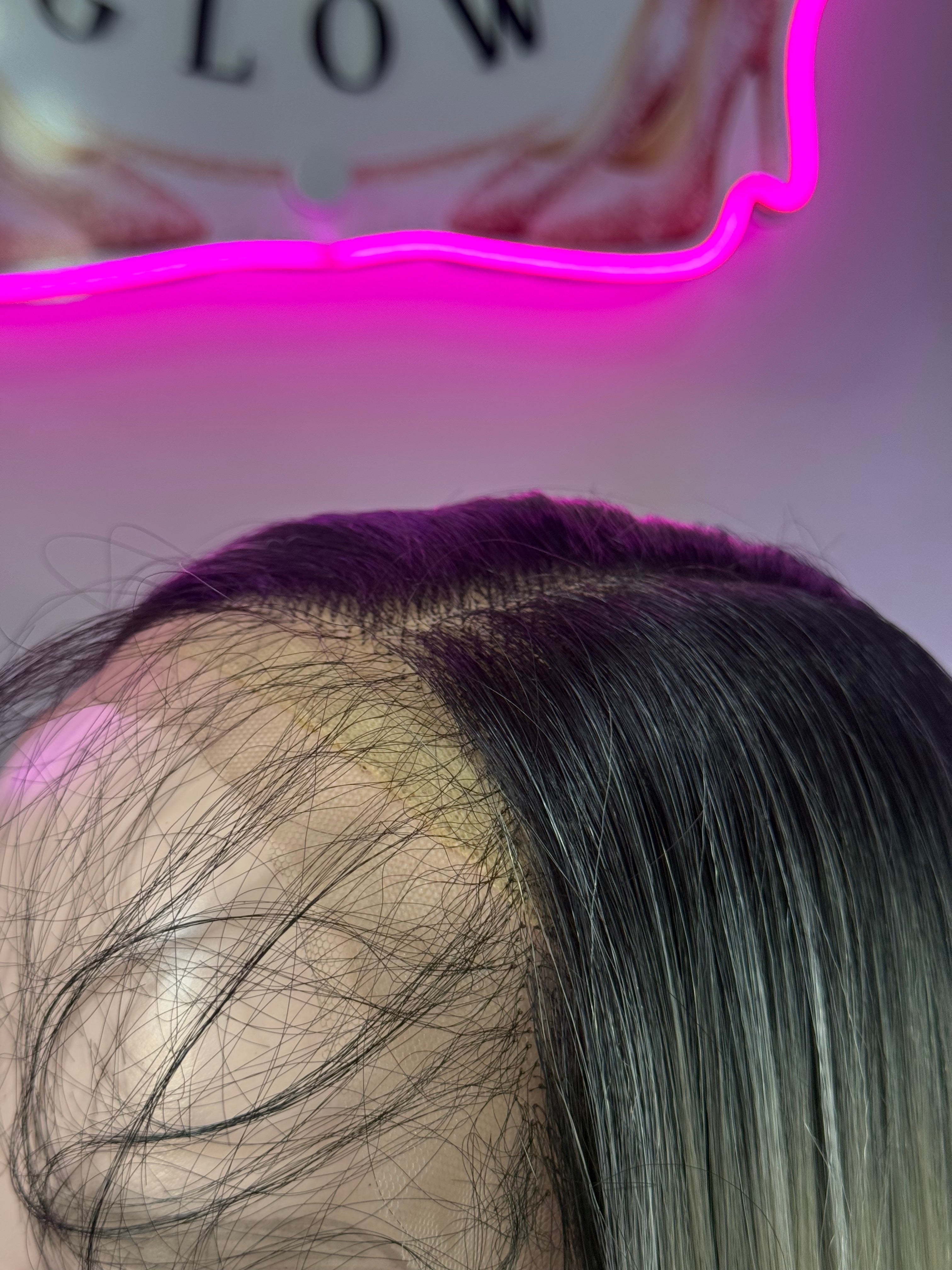 Peluca Natural 100% Cabello Humano-Rubio