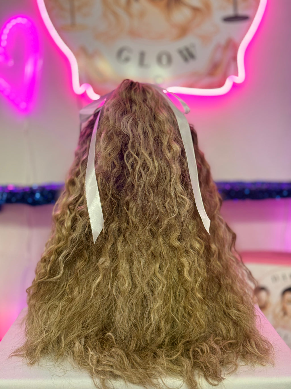 Peluca Natural 100% Cabello Humano- Rubio/Castano